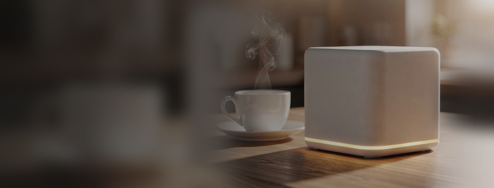 wide product image of airlooms in a warm kitchen setting
